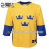 Adidas Maillot de Hockey Suède Blank Coupe du monde de hockey sur glace 2016 Jaune Premier - Enfant